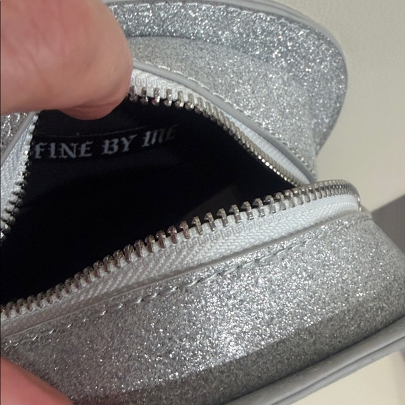 BUNDLE of 2 Sparkly Black/Pink Champagne and Silver Ghost Crossbody Bags - Picture 6 of 6